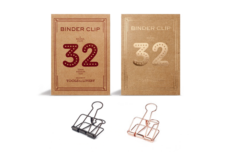 Tools to Live By - 32mm Paper Clips Gold