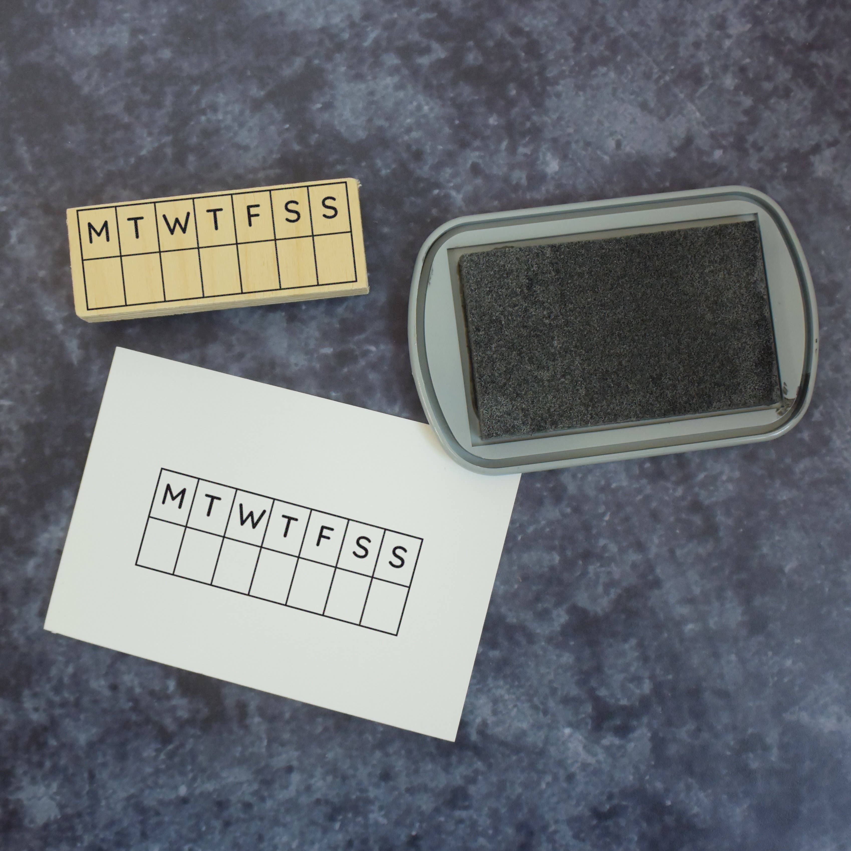 Weekly Calendar Planner Stamp