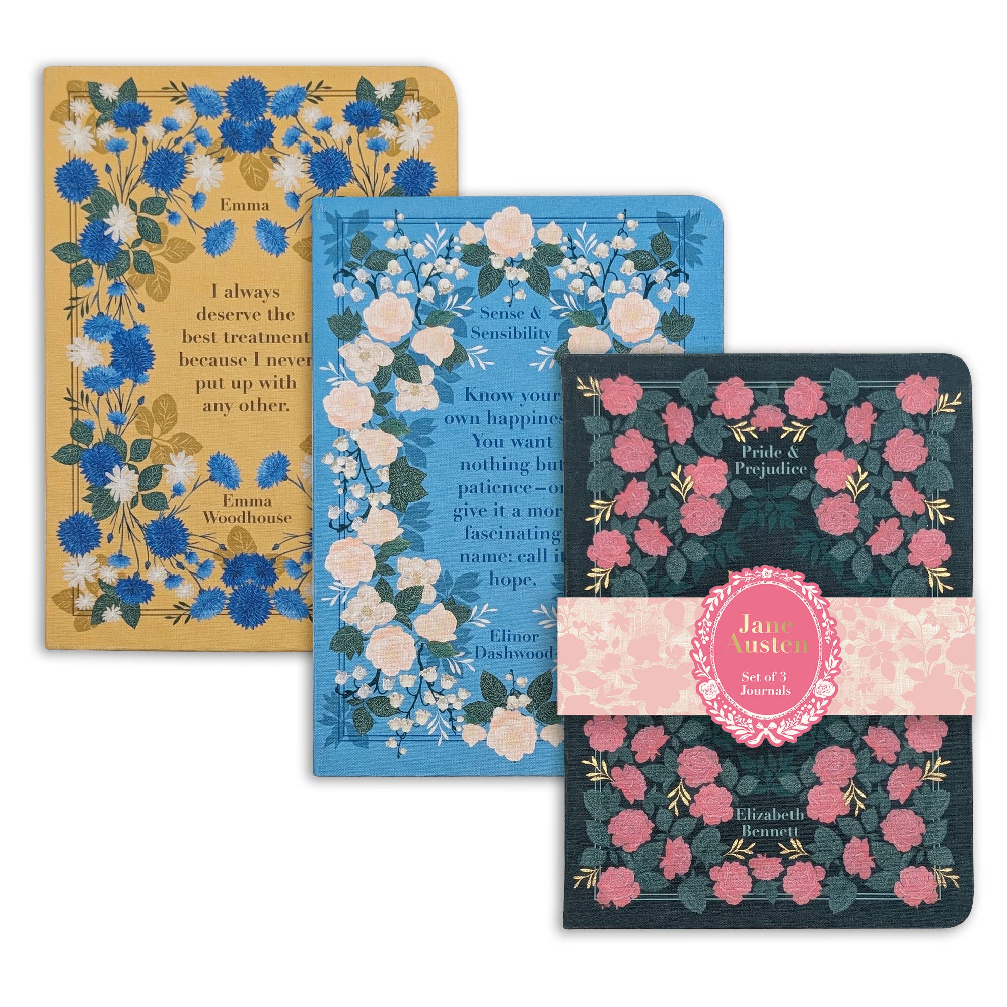 The Reading Room Pride & Prejuidce 3x B6 Notebooks