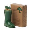 Wellington Boot Holder with 25 Matches - Green