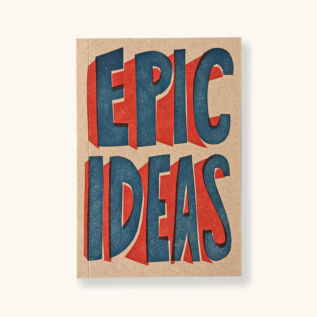 Letterpress Notebook Epic Ideas