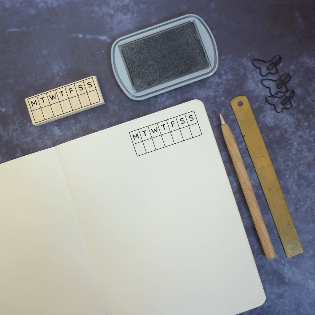 Weekly Calendar Planner Stamp