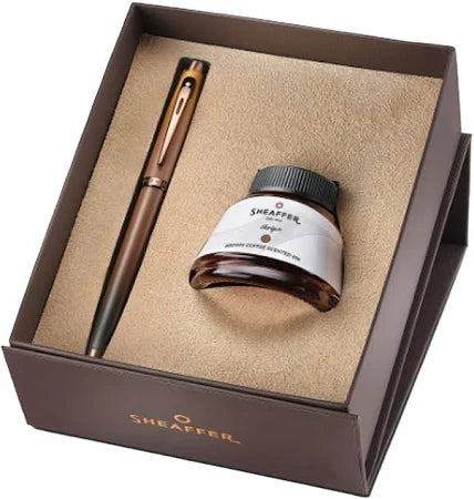Sheaffer 100 Coffee Edition Fountain Pen Gift set (with Coffee Scented Ink)