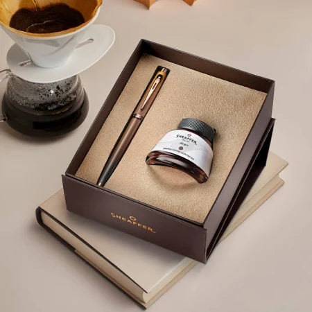 Sheaffer 100 Coffee Edition Fountain Pen Gift set (with Coffee Scented Ink)
